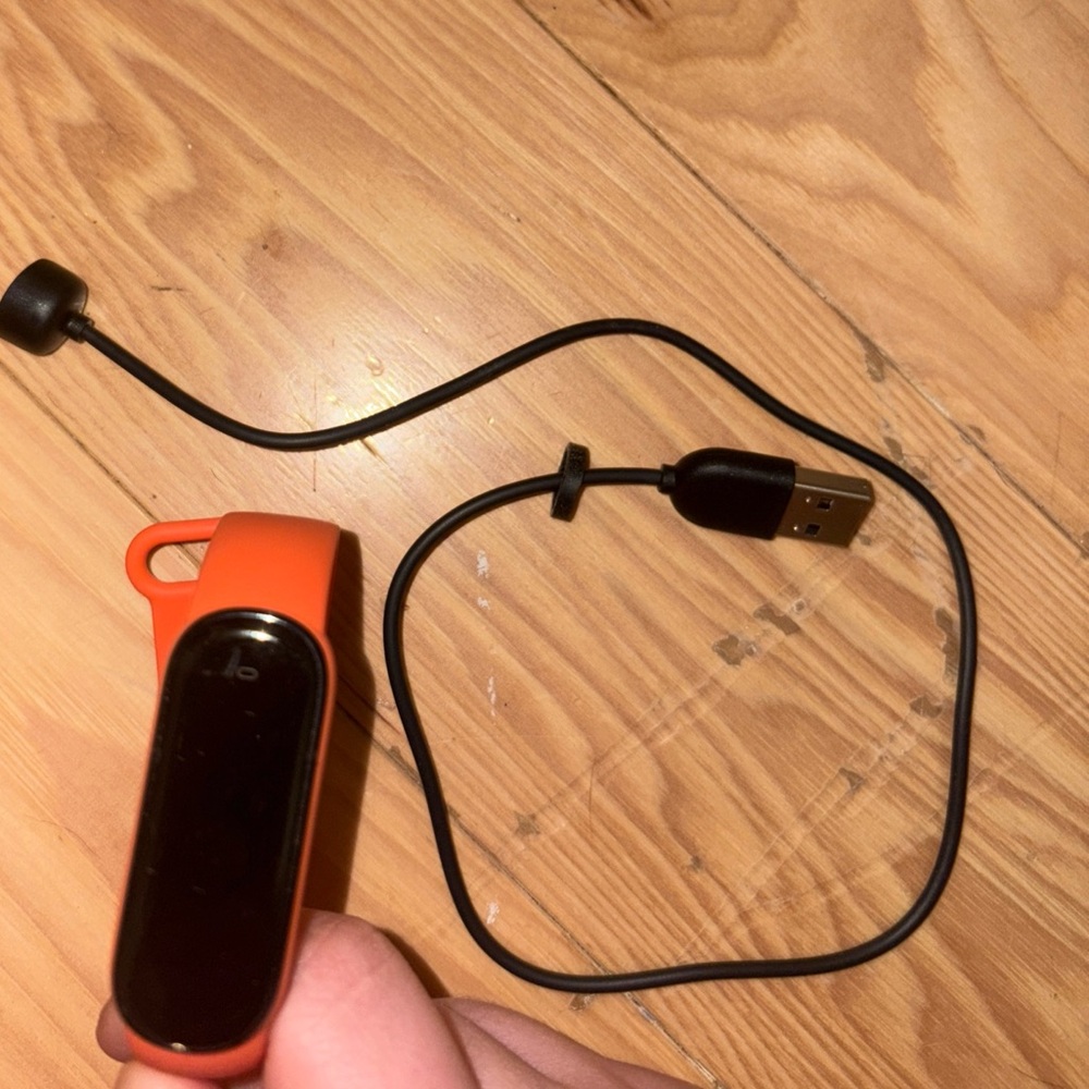 Smartwatch with Orange Band